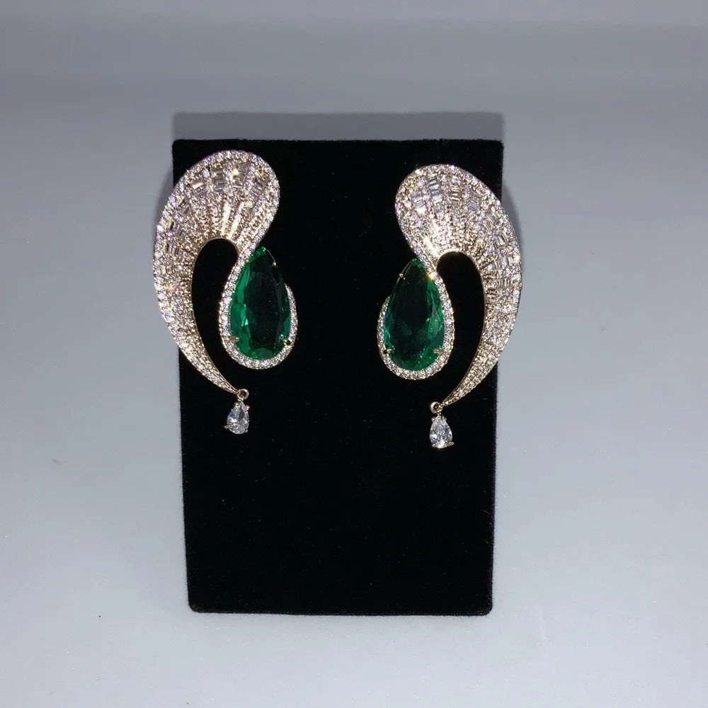 Emerald Talay Earrings - Picture 7 of 11